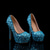 cheap Semi-Formal-Women&#039;s Silver Rhinestone-Embellished High Heel Pumps – Glamorous Bridal or Evening Shoes for Wedding and Special Occasions
