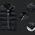 cheap Hiking Tops-Men&#039;s Hiking Vest Padded Jacket Vest Quilted Puffer Jacket Fishing Vest Winter Jacket Coat Lightweight Work Vest Casual Waistcoat Top Outdoor Thermal Warm Packable Breathable Black Dark Blue Hunting