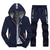 abordables Survêtements de base-Homme Ensemble Survetement Survêtement Ensemble de jogging Noir Bleu Gris Sport &amp; Loisir Vêtement de sport Vêtement Tenue Pulls Capuche Pulls molletonnés