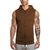 economico T-Shirt Running-felpa con cappuccio da palestra uomo bodybuilding stringer canotta muscolare senza maniche (xl, nero)