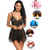 billige Sexy undertøy-kvinners babydoll &amp;amp; sexy truser undertøyskjorter &amp;amp; negligees floral jacquard poly mesh blonderbelte inkludert fjær &amp;amp; sommer høst &amp;amp; vinter svart lilla / spandex / bue hjemmeantrekk