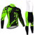 cheap Cycling Jersey &amp; Shorts / Pants Sets-21Grams® Men&#039;s Long Sleeve Cycling Jersey with Bib Tights Mountain Bike MTB Road Bike Cycling Green Sky Blue Orange Graphic Design Bike UV Resistant Quick Dry Sports Graphic Patterned Solid Color