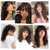 cheap Synthetic Trendy Wigs-Eddie Munson Cosplay Long Curly Wig with Bangs 20Inch Shag Haircut With Curly Fringe Synthetic Hair for Women and Women Daily Use Party Christmas Party Wigs