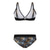 cheap Bikini Sets-Women&#039;s Swimwear Bikini 2 Piece Swimsuit Floral Stripe Black Padded V Wire Bathing Suits New Vacation Sexy / Modern / Strap / Padded Bras / Strap