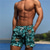 billiga Badkläder och strandshorts-Herr Badshorts Boardshorts Badkläder 3D-utskrift Elastisk dragsko-design Strand Grafisk Tiger Sommar / Medium Midja