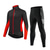 cheap Cycling Jersey &amp; Shorts / Pants Sets-WOSAWE Men&#039;s Long Sleeve Cycling Jacket Cycling Pants Cycling Jacket with Pants Road Bike Cycling Winter Red+Black Green Black Blue Black Bike Jacket Jersey Clothing Suit Polyester Windproof Fleece