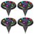 cheap Ground Lights-4pcs Solar Lawn Ground Lights Outdoor Waterproof Colorful LED Garden Light Sidewalk Steps Lawn Lighting Landscape Patio Decoration Lamp