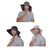 זול אביזרי לבוש לטיולים-סנואי כובע שוליים רחב לגברים, הגנה מפני שמש upf 50+ כובע עם דש צוואר לדיג טיולים אפור כהה
