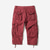 baratos Clássico-Homens Bermuda Cargo Shorts de Trilha Perna Cordão Bolso multi Vários bolsos Tecido Respirável Exterior Comprimento da panturrilha Casual Diário Roupa de rua à moda Preto Vinho Sem Elasticidade