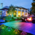 cheap Ground Lights-4pcs Solar Lawn Ground Lights Outdoor Waterproof Colorful LED Garden Light Sidewalk Steps Lawn Lighting Landscape Patio Decoration Lamp