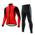 זול סטים של חולצות ומכנסייםשורטים לרכיבת אופניים-WOSAWE בגדי ריקוד גברים שרוול ארוך ג&#039;קט לרכיבה מכנסי רכיבה ג&#039;קט ומגנסיים לרכיבה רכיבת כביש חורף אדום + שחור ירוק / שחור כחול / שחור אופניים ג&#039;קט ג&#039;רזי חליפות בגדים פוליאסטר / בגדי ספורט ומנוחה / עמיד