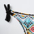 お買い得  ダイビングスーツ＆ラッシュガード-女性用 スイムウェア ラッシュガード 潜水 2ピース 水着 速乾性 幾何学的な グラデーションライトブルー グリーン ブルー ローズレッド 水着 新しい カジュアル / パッド付きブラジャー
