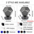 cheap Star Galaxy Projector Lights-Galaxy Star Projector Starry Sky 3 Colors LED Night Light Remote Control Rotate Lamp Kids Bedroom Home Decoration for Children Gift USB Chargeable DIY Night Light