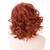 cheap Synthetic Trendy Wigs-Short Curly Fox Red Wig Ladies Layered Natural Synthetic Wig Full Head Halloween Costume Cosplay Wig with Wig Cap