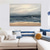 abordables Peintures paysages-peinture à l'huile à la main peint à la main mur art moderne abstrait plage paysage marin décoration de la maison décor toile roulée pas de cadre non étiré