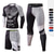 cheap Activewear Sets-Men&#039;s 3-Piece Activewear Set Workout Outfits Athletic 3pcs Long Sleeve Breathable Quick Dry Moisture Wicking Fitness Running Jogging Training Exercise Sportswear Skinny Yellow+Blue Black with White