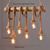 voordelige Clusterontwerp-6-lichts hanglamp 80cm led cluster design hout / bamboe landelijke eetkamer ketting / snoer verstelbaar 110-120v 220-240v
