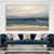 abordables Peintures paysages-peinture à l'huile à la main peint à la main mur art moderne abstrait plage paysage marin décoration de la maison décor toile roulée pas de cadre non étiré