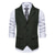 cheap Men&#039;s Vest-Men&#039;s Vest Waistcoat Wedding Party / Evening Vintage Retro Spring Fall Pocket Polyester Warm Solid Color Single Breasted Regular Fit Navy Blue Dark Green Coffee Gray Vest