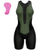 cheap Triathlon Clothing-21Grams® Women&#039;s Sleeveless Triathlon Tri Suit Summer Spandex Polyester Forest Green Black / Yellow Green Solid Color Geometic Bike Clothing Suit UV Resistant 3D Pad Breathable Quick Dry Sweat wicking