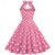 cheap Outfits-Polka Dots Retro Vintage 1950s A-Line Dress Swing Dress Flare Dress Polka Dot Women&#039;s Party / Evening Bachelorette Party Adults&#039; Dress Earrings Headband