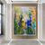 cheap Abstract Paintings-Oil Painting Hand Painted Vertical Panoramic Abstract Landscape Modern Rolled Canvas (No Frame)