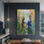 cheap Abstract Paintings-Oil Painting Hand Painted Vertical Panoramic Abstract Landscape Modern Rolled Canvas (No Frame)