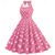 cheap Outfits-Polka Dots Retro Vintage 1950s A-Line Dress Swing Dress Flare Dress Polka Dot Women&#039;s Party / Evening Bachelorette Party Adults&#039; Dress Earrings Headband