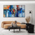 cheap Abstract Paintings-Oil Painting Hand Painted Vertical Abstract Landscape Classic Modern Rolled Canvas (No Frame)