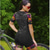 billige Triatlontøj-Dame Kortærmet Triatletdragt Trisuit Bjerg Cykling Vej Cykling Sort Blå Grafisk Design Cykel Hurtigtørrende Sport Grafisk Design Tøj / Elastisk / Atletisk