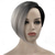 cheap Black &amp; African Wigs-Short Wave Wig Black Women&#039;s Gradient Straight Hair Wig Synthetic Pixie Cut Wig High Temperature Fiber