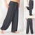 cheap Casual Pants-Men&#039;s Trousers Casual Pants Baggy Harem Pants Flowy Solid Color Plain Breathable Soft Full Length Yoga Casual Trousers Casual / Sporty Loose Fit Black White Micro-elastic
