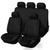 abordables Housses de siège de voiture-5 pièces Housse pour Siège de Voiture pour Ensemble complet Lavable en machine Doux Imperméable pour