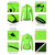 baratos Casacos de Ciclismo-WOSAWE Mulheres Camisa para Ciclismo Jaqueta para Ciclismo Moto Jaqueta Moletom Anoraques Esportes Verde Preto Alta Visibilidade A Prova de Vento Roupa Solto Roupa de Ciclismo Impermeável