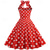 cheap Outfits-Polka Dots Retro Vintage 1950s A-Line Dress Swing Dress Flare Dress Polka Dot Women&#039;s Party / Evening Bachelorette Party Adults&#039; Dress Earrings Headband