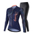 cheap Cycling Jersey &amp; Shorts / Pants Sets-Nuckily Women&#039;s Long Sleeve Cycling Jersey with Tights Mountain Bike MTB Road Bike Cycling Dark Navy Bike Clothing Suit Spandex Polyester Breathable Quick Dry Moisture Wicking Reflective Strips Back