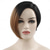 cheap Black &amp; African Wigs-Short Wave Wig Black Women&#039;s Gradient Straight Hair Wig Synthetic Pixie Cut Wig High Temperature Fiber