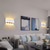 abordables appliques murales extérieures-Applique murale extérieure led capteur de mouvement applique murale lumière 8w haut vers le bas en aluminium lampes murales intérieures modernes pour salon chambre couloir couloir