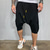 abordables Shorts décontractés-Homme Sarouel Casual Casual Micro-élastique Couleur unie Taille médiale Noir Gris Foncé Rouge M L XL