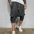 abordables Shorts décontractés-Homme Sarouel Casual Casual Micro-élastique Couleur unie Taille médiale Noir Gris Foncé Rouge M L XL