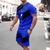 abordables T shirt et Short Set Homme-Homme Costumes T-shirt Chemise de tennis Manches Courtes Bloc de couleur Col Ras du Cou Plein Air Casual Vêtements Casual Mode Respirable Noir Bleu Rouge