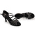 cheap Latin Shoes-Women's Silver Sparkly Latin Dance Shoes, Criss - Cross Strap High - Heel Dance Sandals with Suede Sole for Latin Salsa