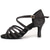 cheap Latin Shoes-Women's Silver Sparkly Latin Dance Shoes, Criss - Cross Strap High - Heel Dance Sandals with Suede Sole for Latin Salsa