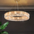 tanie Kryształowe żyrandole-60 cm kryształowy żyrandol lampa wisząca led metal galwanizowany nowoczesny 220-240v