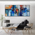 cheap Abstract Paintings-Oil Painting Hand Painted Vertical Abstract Landscape Classic Modern Rolled Canvas (No Frame)