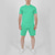 cheap Men&#039;s T shirt and Shorts Set-Men&#039;s T-shirt Suits Tennis Shirt Solid Color Crew Neck Street Casual Short Sleeve Tops Casual Fashion Breathable Comfortable Green White Black