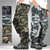 cheap Hiking Trousers &amp; Shorts-Men&#039;s Cargo Pants Hiking Pants Trousers Work Pants Military Camo Summer Outdoor Ripstop Breathable Quick Dry Multi Pockets Pants / Trousers Bottoms Black camouflage Army green camouflage Cotton