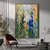 cheap Abstract Paintings-Oil Painting Hand Painted Vertical Panoramic Abstract Landscape Modern Rolled Canvas (No Frame)