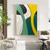 ieftine Picturi Abstracte-pictură în ulei pictată manual artă de perete culoare modernă linie simplă abstractă decor decor pânză rulată fără cadru neîntins