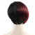 cheap Black &amp; African Wigs-Short Wave Wig Black Women&#039;s Gradient Straight Hair Wig Synthetic Pixie Cut Wig High Temperature Fiber